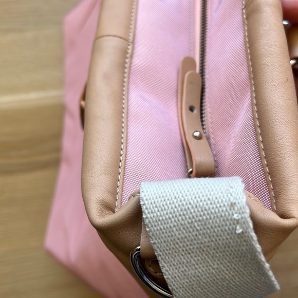 NWOT Dwell Studio Pink & Tan Diaper Bag with Changing Bag - Picture 6 of 12